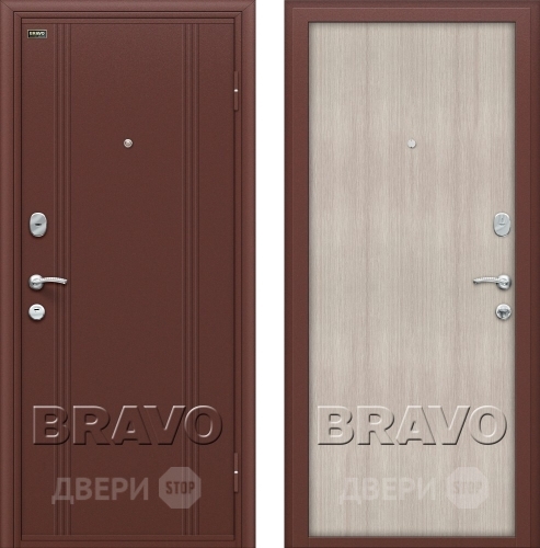 Входная металлическая Дверь Bravo Оптим Door Out 201 Капучино в Дедовске