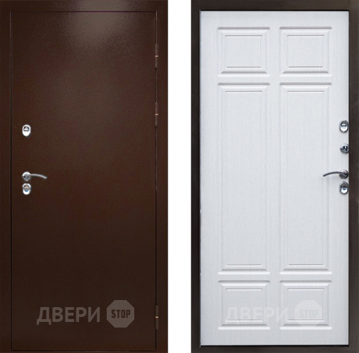 Входная металлическая Дверь Престиж TERMO с терморазрывом Снегирь Медь Премиум Лиственница белая в Дедовске
