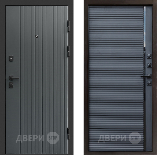 Входная металлическая Дверь Престиж Tvist Grey Porte Черный кварц в Дедовске